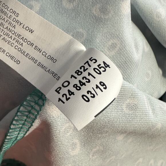 New Eloquii Dots Amazing Green Tie Front Dress V Neck‎ Womens Plus Size 26 - Picture 9 of 9